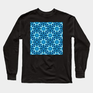 Fresh blue ivy spring pattern Long Sleeve T-Shirt